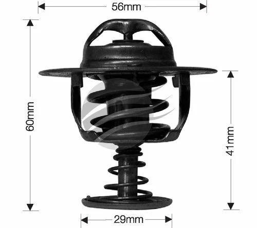 Dayco Thermostat (inc seal) for Mitsubishi Magna 9/1996 - 5/1997 2.4L 4 cyl 16V  - image 1 of 1