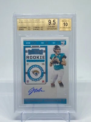2019 Panini Contenders Gardner Minshew RC Rookie Ticket Autograph  - Image 1 of 2