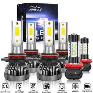 For Toyota Corolla 2009-2014 2015 2016 Front LED Headlight Hi Lo Fog Light Bulbs - Picture 1 of 12