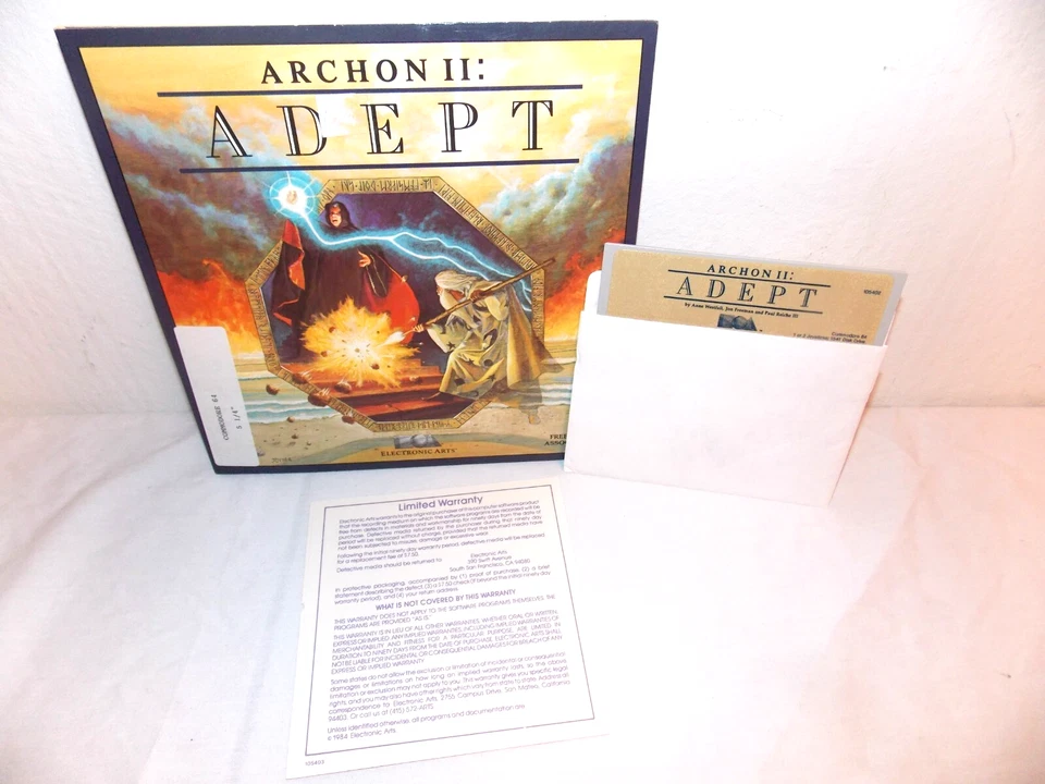 Archon II: Adept Atari Home Computer Commodore 64 By Electronic Arts 1984 - Image 1 of 1