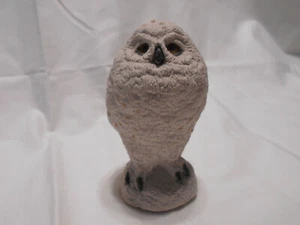 White Perching Resin Owl - Picture 1 of 5