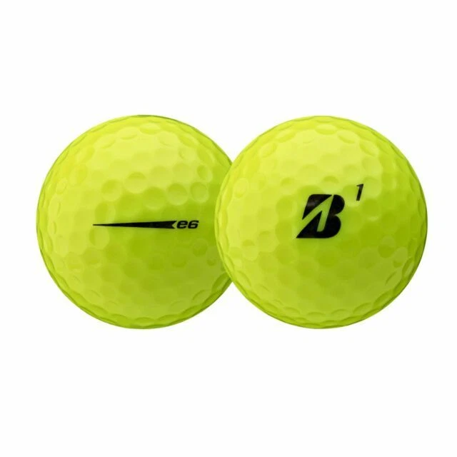Bridgestone E6 Golf Ball One Dozen - Yellow