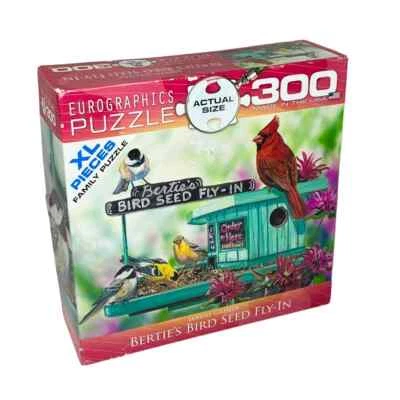 PUZZLE Berties Bird Seed Fly In Eurographics Family 300 XL Piezas Hecho en EE. UU. Foto 1 de 4