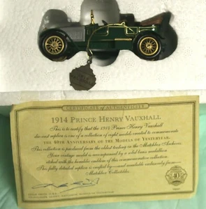 MATCHBOX MODELS OF YESTERYEAR 40TH ANN. #YMS07-M 1914 PRINCE HENEY VAUXHALL &COA - Picture 1 of 7