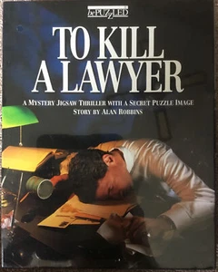 BePuzzled To Kill A Lawyer 500 Piece Jigsaw Puzzle Mystery Thriller New Sealed - Picture 1 of 2