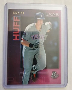 Sam Huff 2020 Bowman Platinum Purple Parallel 33/199 Texas Rangers #TOP-89 - Picture 1 of 8