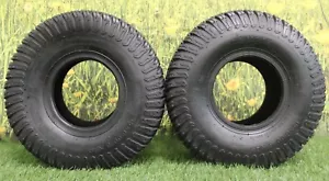 Antego Tire & Wheel - (Set of 2) (ATW-003) 15x6.00-6NHS Lawn Mower Tires, 4 Ply - Picture 1 of 5