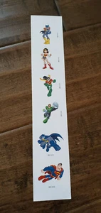 2012 SDCC COMIC CON DC STICKER SHEET SUPERMAN BATMAN ROBIN WONDER WOMAN LANTERN  - Picture 1 of 1
