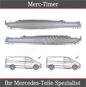 Mercedes Vito Viano W639 2003-2014 Reparaturblech Paar Seiten Schweller L+R - Bild 1 von 4