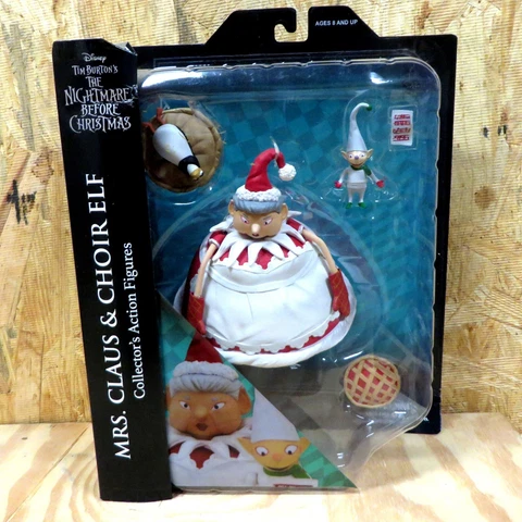MRS. CLAUS WITH CHOIR ELF Nightmare Before Christmas Select Series 10 Action Cover