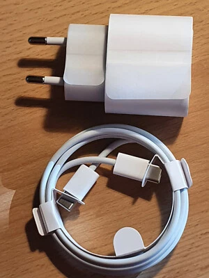  Orginal Apple Schnellladegerät A2347/20W USB-C Ladegerät  1m USB C Kabel  - Bild 1 von 4