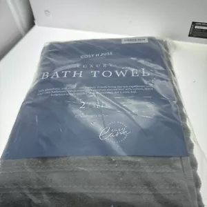 Cosy House Collection Luxury Bath Towel 2 Piece Set - Picture 1 of 3