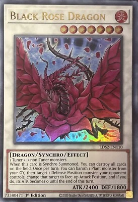 Black Rose Dragon LDS2-EN110 1st Edition Ultra Rare VLP - Image 1 of 4
