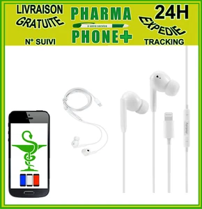 ECOUTEUR FILAIRE AVEC MICRO ET CONTROLE VOLUME AUDIO POUR IPHONE OU IPAD 🇫🇷 - Photo 1/1