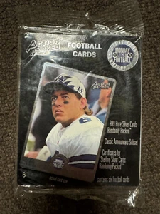 1 UNOPENED PACK ACTION PACKED MONDAY NIGHT FOOTBALL CARDS Troy Aikman Cowboys - Picture 1 of 1
