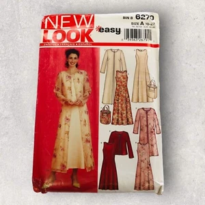 Vestido y chaqueta para mujer New Look 6270 patrón de costura fácil talla A 10-22 - Imagen 1 de 2