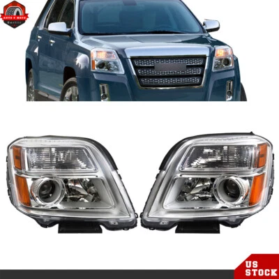 Halogen Headlight Headlamp For 2010-2015 GMC Terrain SL/SLT/SLE Left&Right Side - Image 1 of 4
