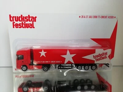 Camión Scania Promotoys WSI 1:87 con remolque Truckstar 2008 como nuevo en caja - Imagen 1 de 3
