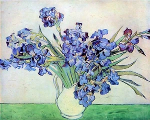 Irises #2 by Vincent Van Gogh Giclee Fine Art Print Reproduction on Canvas - Picture 1 of 1