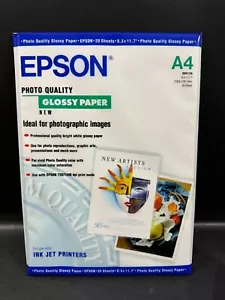 Epson Premium Glossy Photo A4 Paper 210 x 297mm - Pack of 20 - UNOPENED NEW - Picture 1 of 2