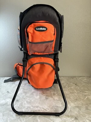 LuvdBaby PREMIUM BEBÊ CRIANÇA MOCHILA TRANSPORTADORA CAMINHADA VIAGEM LARANJA - Imagem 1 de 4