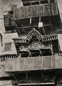 1920s Vintage AFRICA Wooden Balcony Sudan Architecture HUGO BERNATZIK Photo Art - Picture 1 of 1