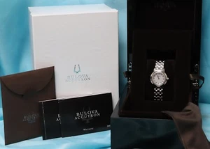 Ladies Bulova Accutron 63R138 Stainless Steel, Diamond & Mother of Pearl Watch! - Picture 1 of 11