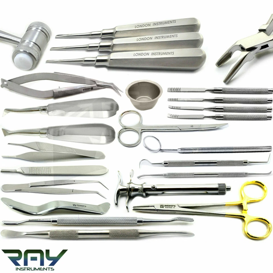 Dental Surgical Oral Surgery Extracting Elevators Bone Implant Micro Surgery Kit - Image 1 of 1