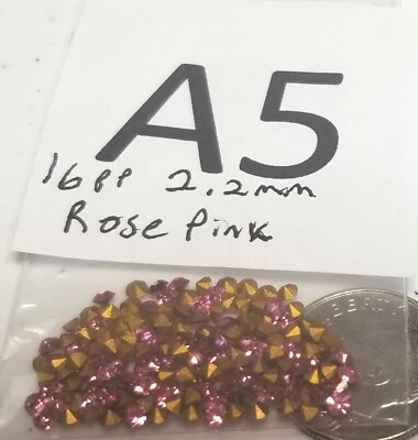 De Colección Cristal Swarovski Pequeño 2mm Estrás Punta Trasera Joyería Artesanal Reparación 2003 Foto 1 de 2