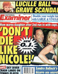 NATIONAL EXAMINER Magazine July 4 2000 OJ Simpson Lucille Ball Sandra Bullock - Imagen 1 de 2