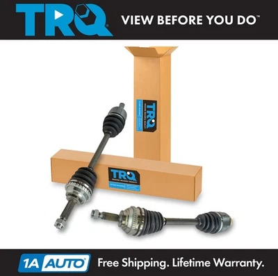 TRQ Front CV Axle Shaft Set For 1999-2005 Hyundai Sonata 2001-2006 Kia Optima - Image 1 of 4