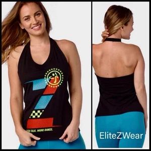 Camiseta sin mangas ZUMBA Top Halter espalda deportiva ajuste fácil *Exclusiva de la Convención EliteZW - Imagen 1 de 3