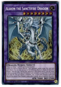 YUGIOH ALBION THE SANCTIFIRE DRAGON PRISMATIC SECRET RARE NEAR MINT MP24-EN082 - Picture 1 of 2