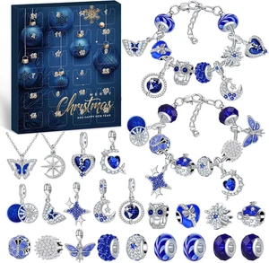Adventskalender 2025 Frauen Mädchen Schmuck, 24 Füllung Weihnachtskalender Armba - Bild 1 von 12