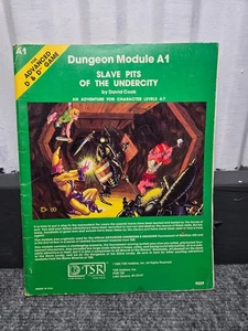 Modulo AD&D A1 Slave Pits of the Undercity TSR 9039 completo con mappa D&D 1E - Foto 1 di 4
