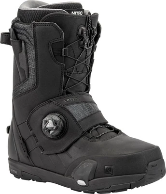 Nitro Profile Step On TLS Men's Snowboard Boots, Black, M11.5 MY25 - Image 1 of 3