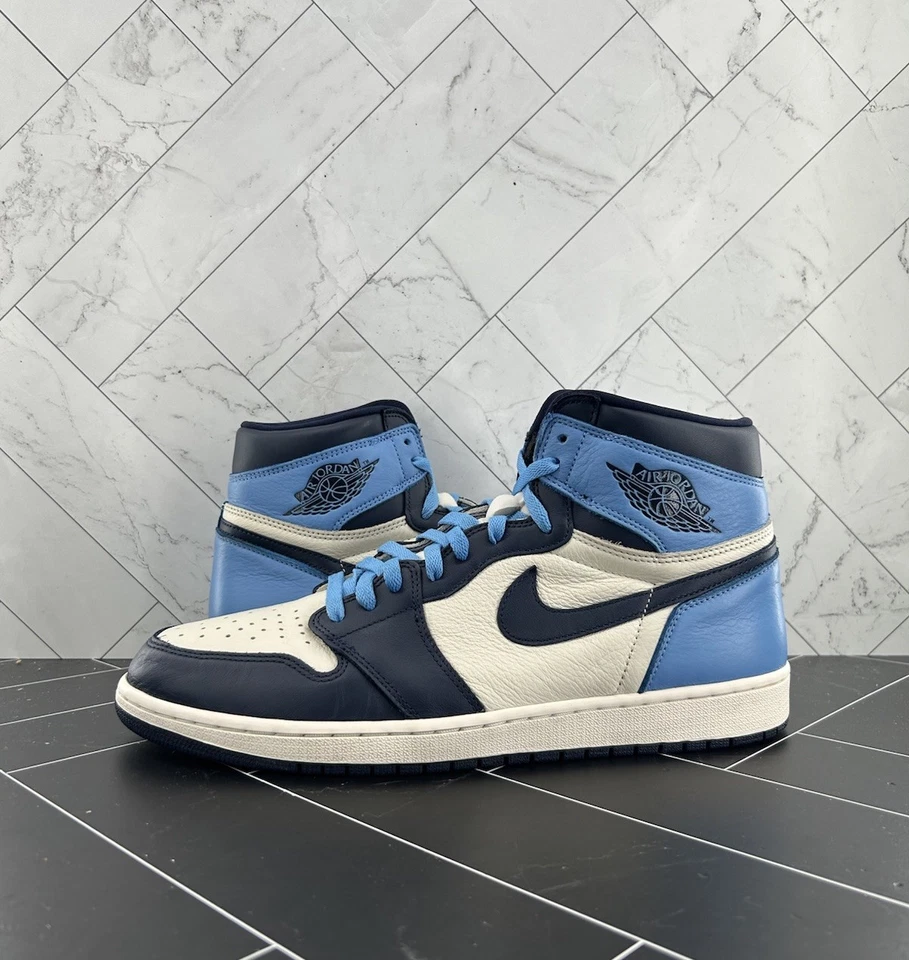 Nike Air Jordan 1 Retro OG High Obsidian UNC 2019 555088-140 Size 14 - Image 1 of 4
