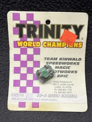 Trinity 16-D Green Endbell S9510 NOS 1/24 Slot Cars Mura Pro Slot Team Kinwald Foto 1 de 4