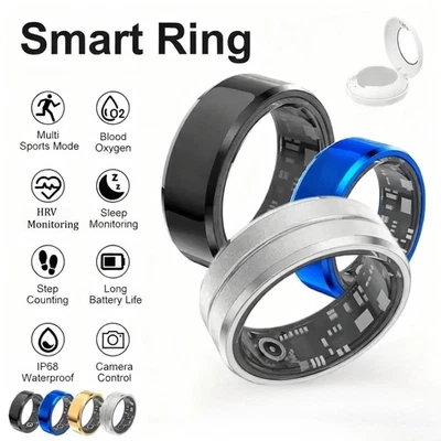 Smart Ring Sleep Tracking Wearable Heart Rate Health Fitness Tracker Waterproof - Image 1 of 4