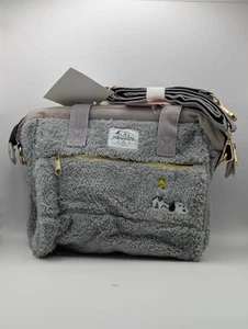 Japan Peanuts Snoopy Boa Fabric Clasp Mini Shoulder Bag (23x20x10cm) - Picture 1 of 3
