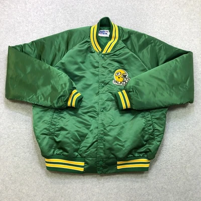 Chaqueta De Colección Green Bay Packers Para Hombre Extra Grande Línea Tiza Bombardero Hecha en EE. UU. Foto 1 de 4