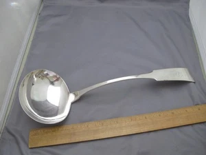 Fine VIRGINIA Coin Silver SOUP LADLE- Wm MITCHELL Jr.-Richmond-13 Inches - Bild 1 von 7
