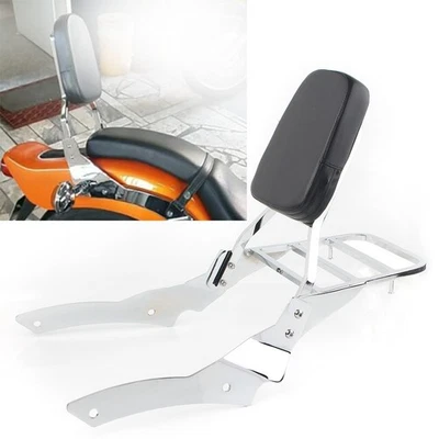 Encosto Sissy Bar + Bagageiro para Yamaha Dragstar V-Star 650 400 Personalizado 96-11 - Imagem 1 de 4