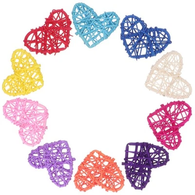 10 Pcs Baby Office Weaving Rattan Wedding Decor Accessories - Image 1 of 4