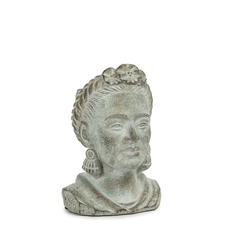 Abbott Collection 27-KAHLO-201-SM Small Frida Head Planter Grey