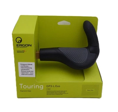 Ergon GP3 Evo Grips - Lock-On, Large, Black - Image 1 of 2