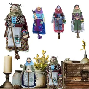 Kitchen Witch Doll Vintage Cooking Festive Handmade Decoration Good Luck Mascots - Picture 1 of 22
