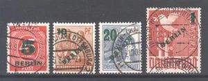 Berlin Nr. 64-67 gestempelt geprüft Schlegel BPP kompletter Satz Grünaufdruck - Bild 1 von 2