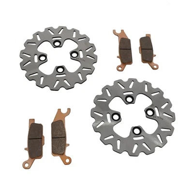 2008-2013 Yamaha Raptor 250 YFM250R Front RipTide Brake Rotor Discs & Brake Pads - Image 1 of 4