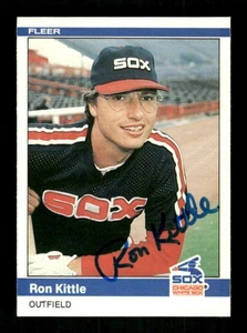 1984 Fleer 64 Ron Kittle autografo firmato nitido blu sig ASC BXCP58 - Foto 1 di 2